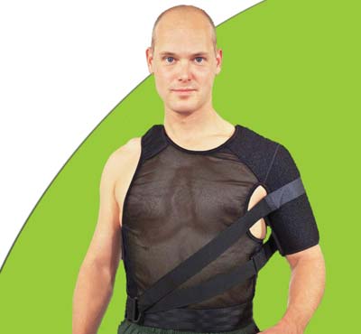 Man wearing custom brace