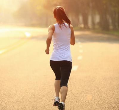 Lady running